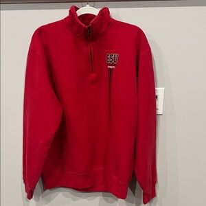 Jansport Red ESU Quarter-Zip Sweatshirt